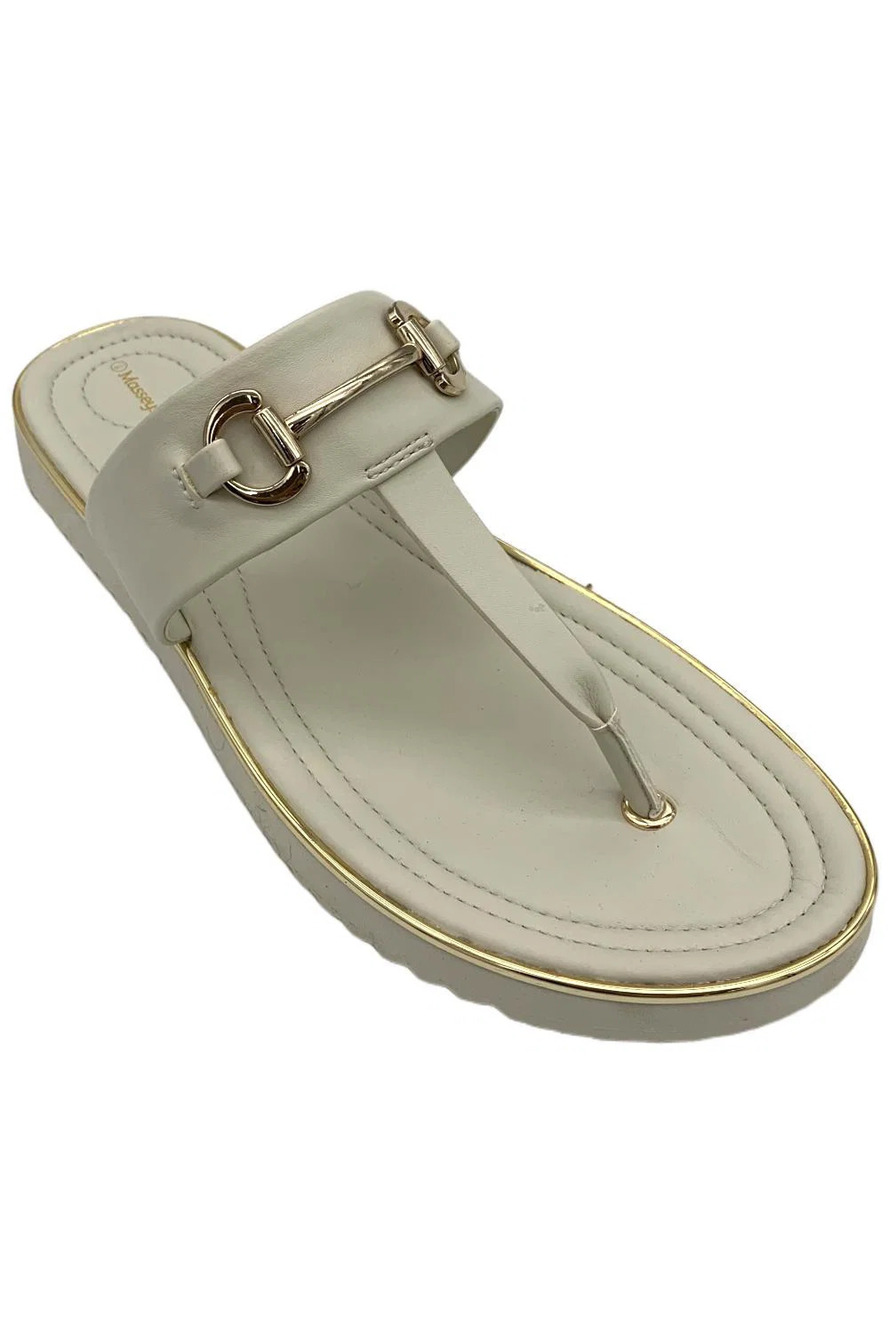 Masseys Women's Rhea Sandal Bone - Wide